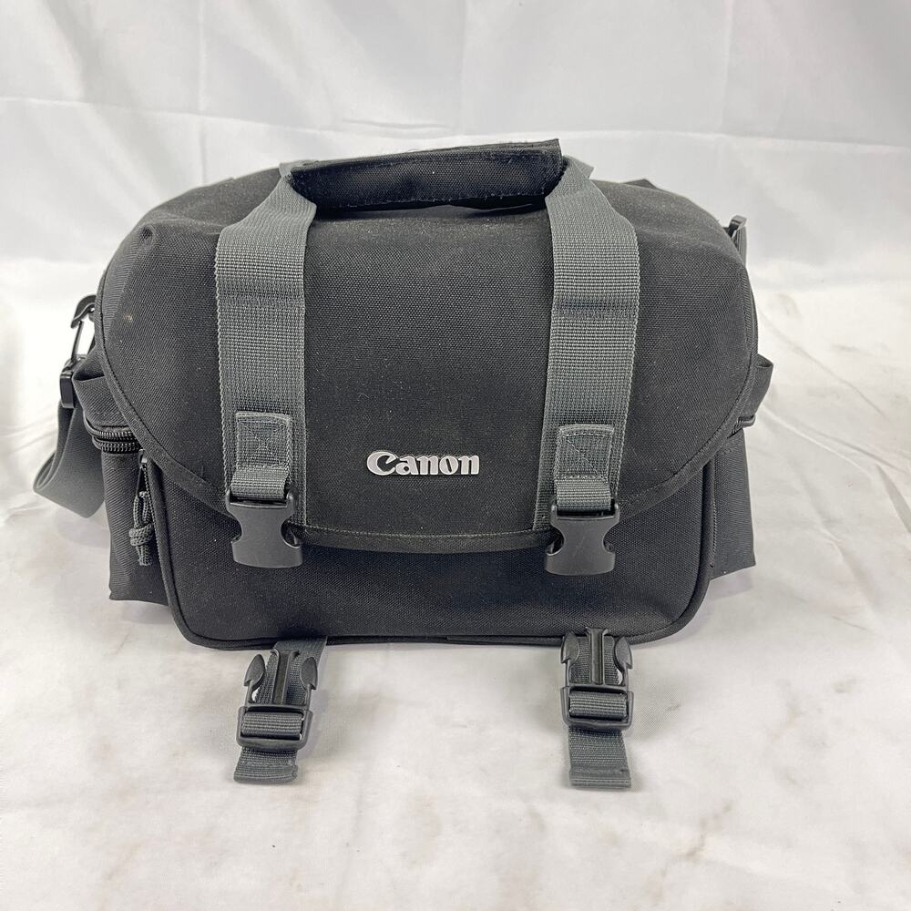 Canon Camera Bag Padded Shoulder Strap DSLR Mirrorless Lens Accessories Black